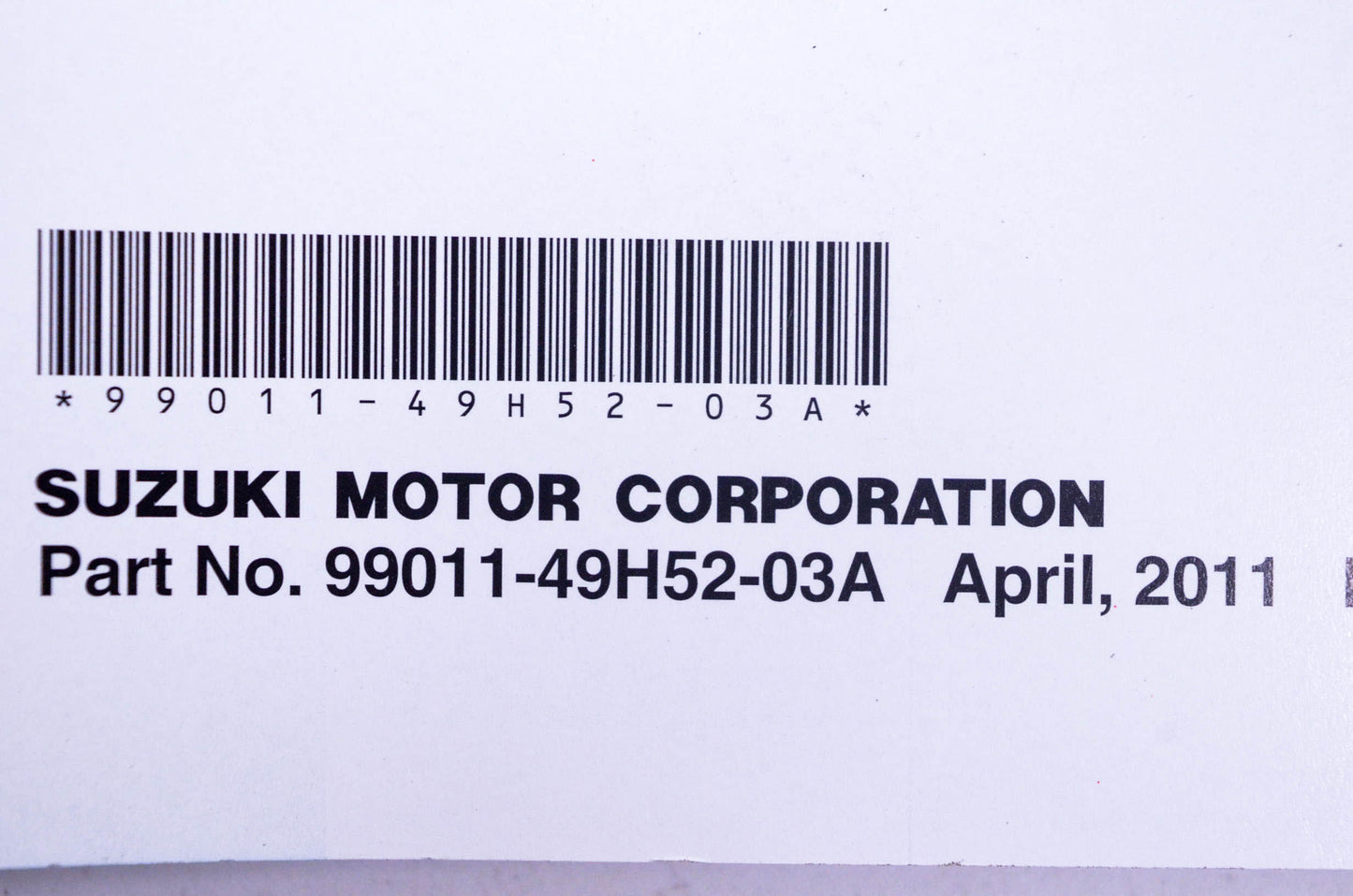 New OEM Suzuki 99011-49H52-03A RM-Z250 Owner's Race Preparation Manual & Hardware Kit NOS