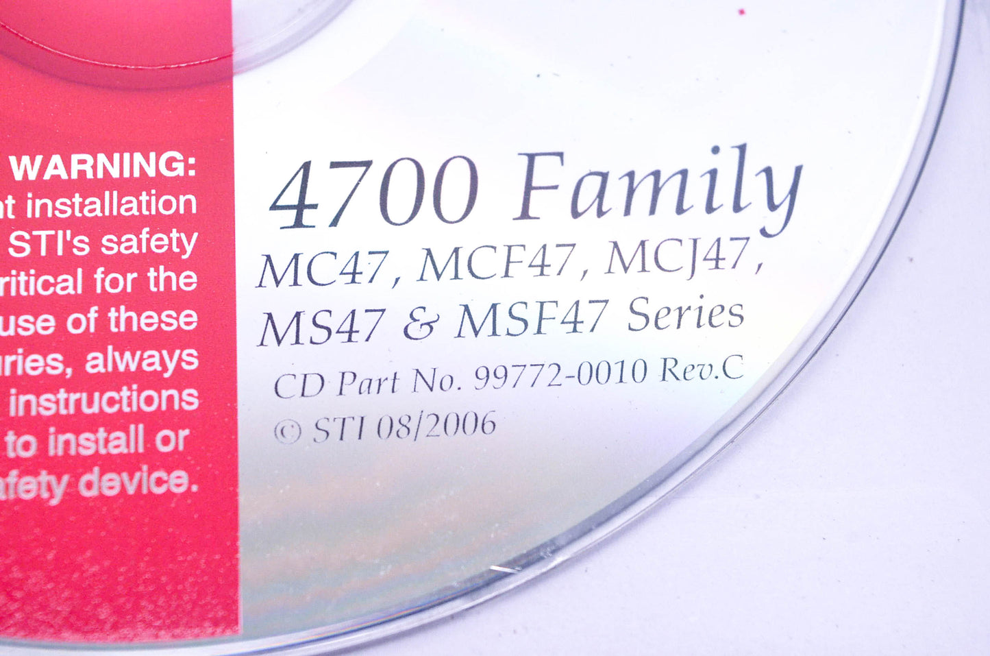 STI 99772-0010 4700 Family Safety CD NOS