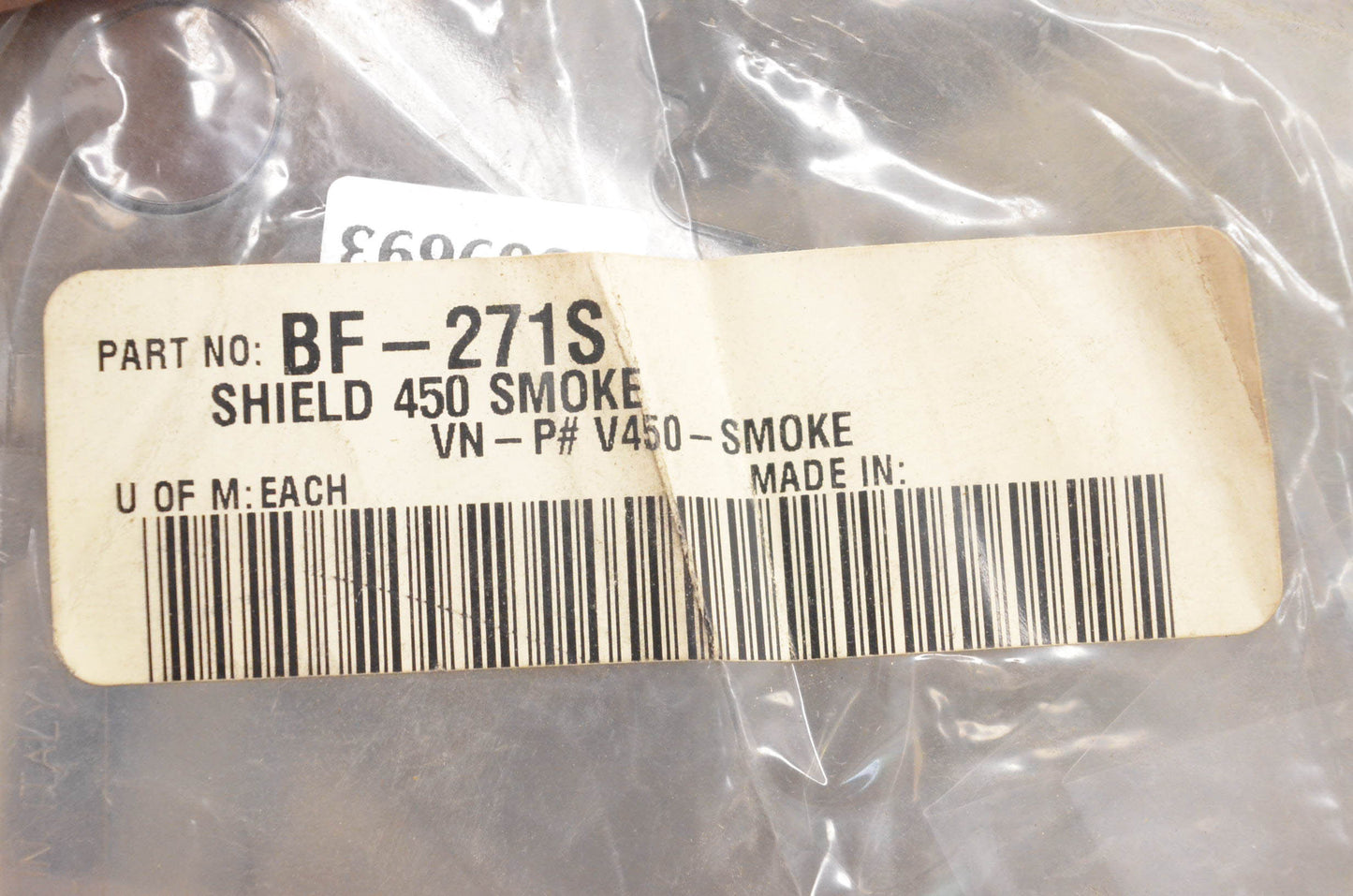 Bieffe BF-271S Smoke Helmet Shield NOS