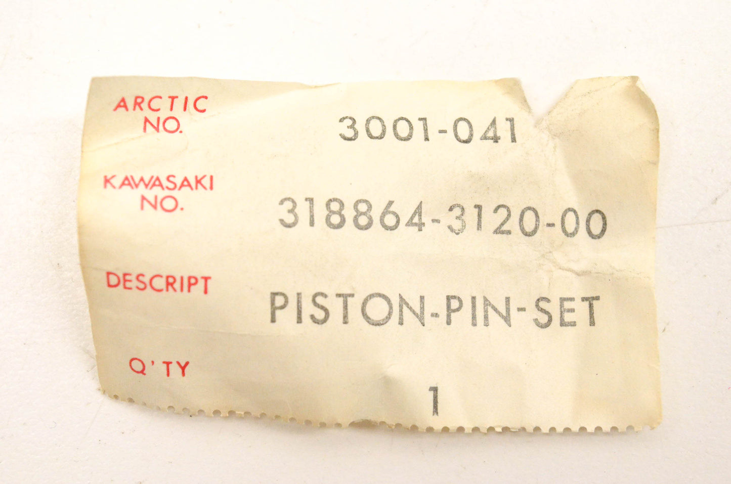 New OEM Arctic Cat 3001-041 Piston Pin And Bearing Assembly NOS