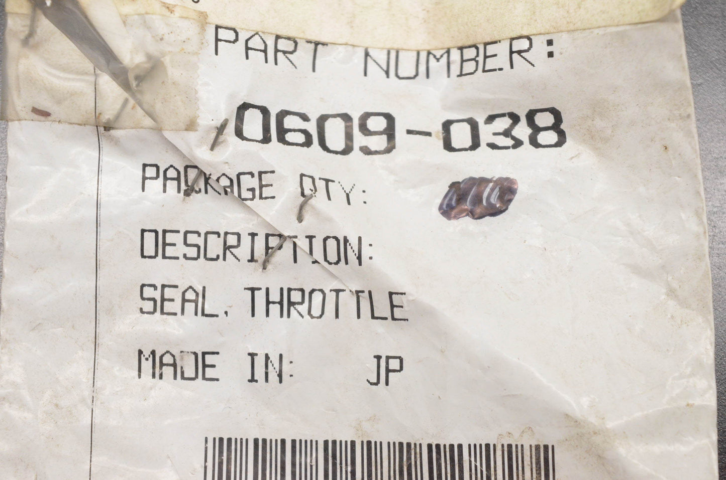 New OEM Arctic Cat 0609-038 Throttle Seal Qty 2 NOS