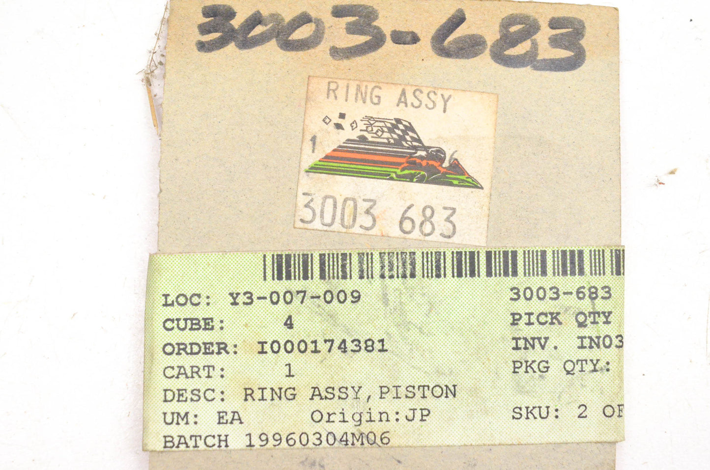 New OEM Arctic Cat 3003-683 Piston Ring Kit NOS