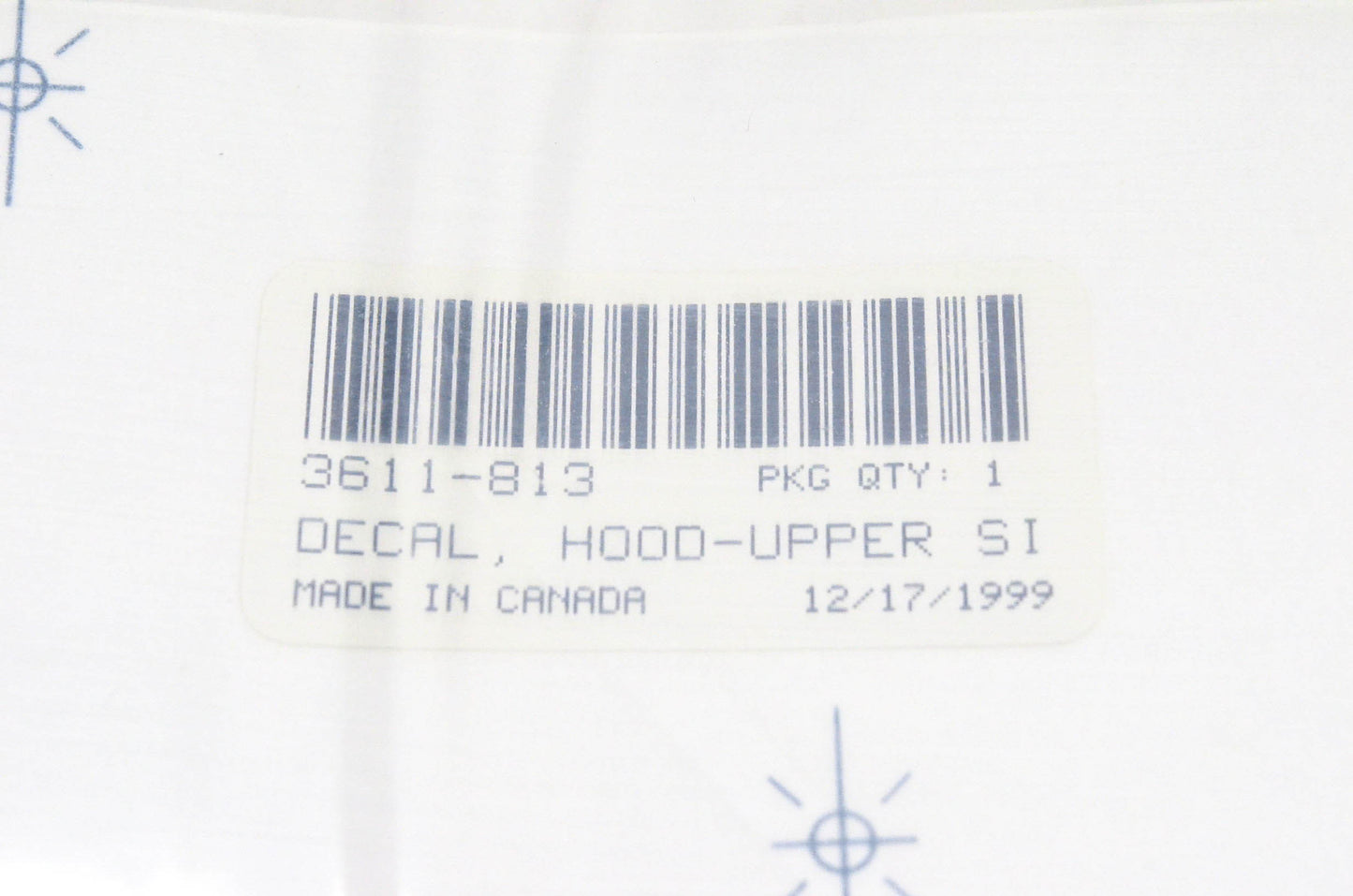 New OEM Arctic Cat 3611-813 Upper Hood Decal NOS