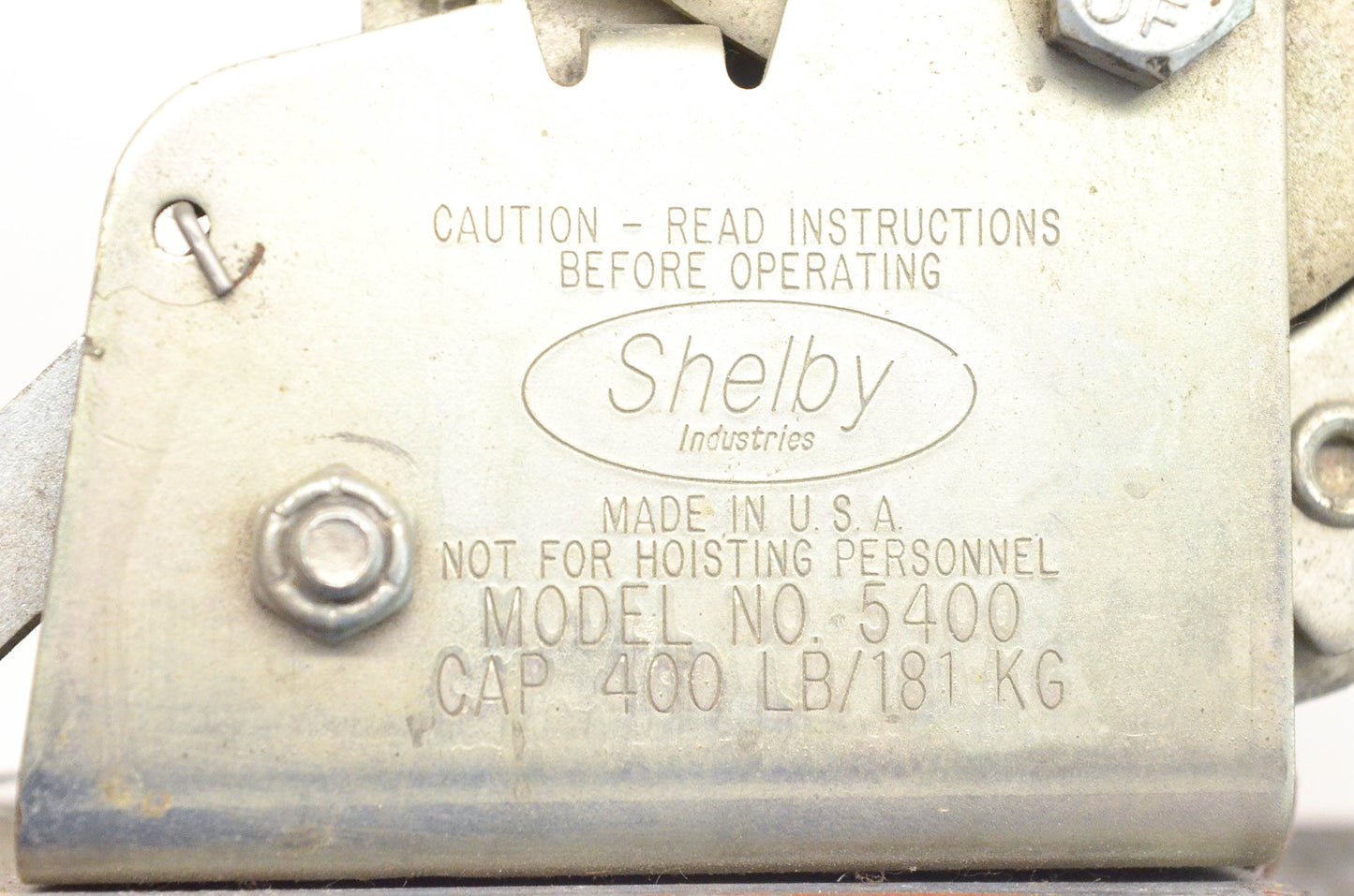 Shelby 5400 Ratchet Winch Assembly