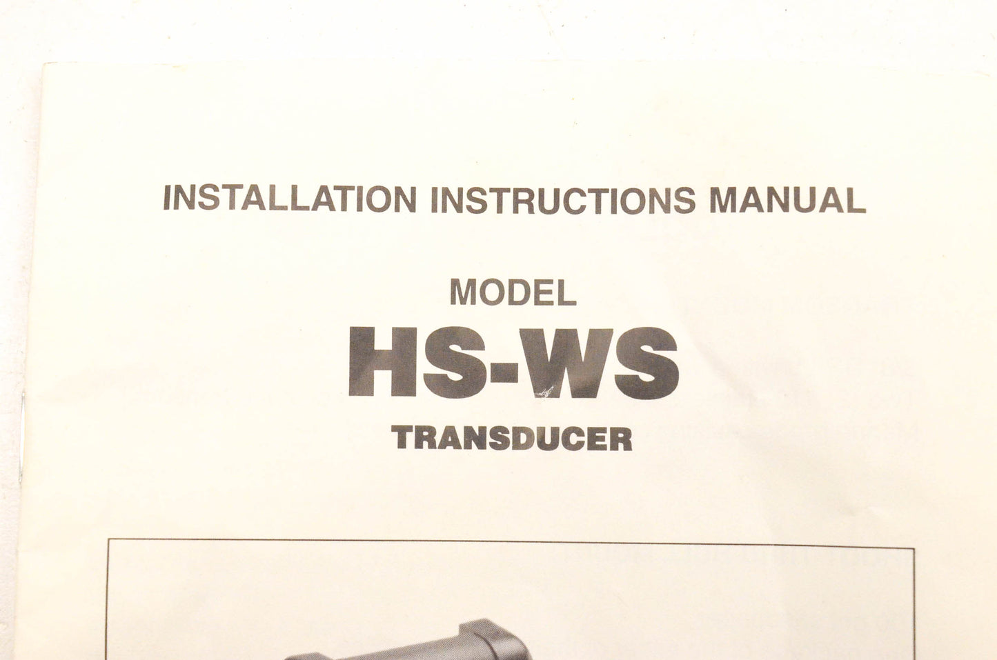 Lowrance HS-WS Transducer Kit NOS