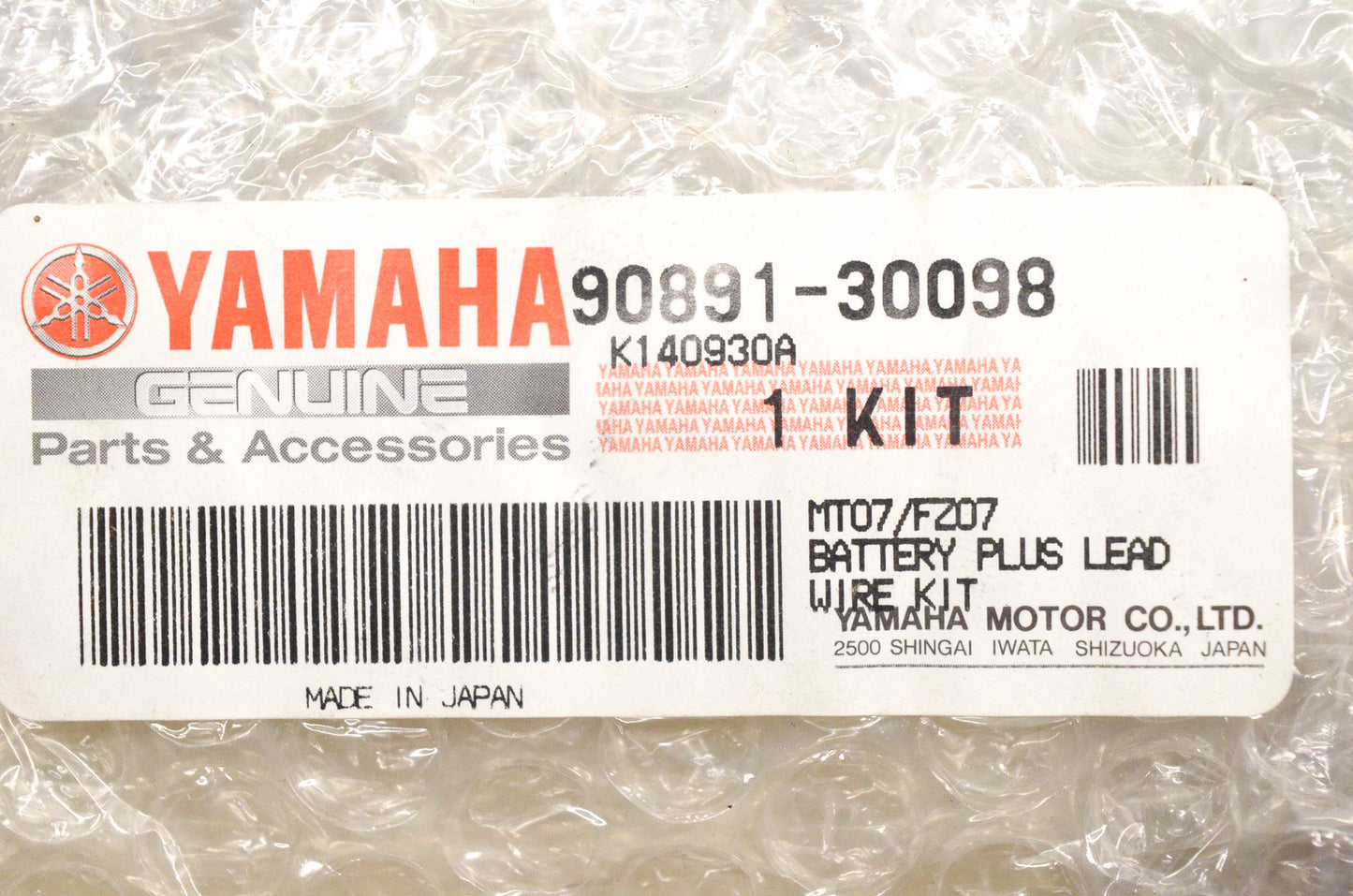 New OEM Yamaha 90891-30098-00 Battery Kit NOS