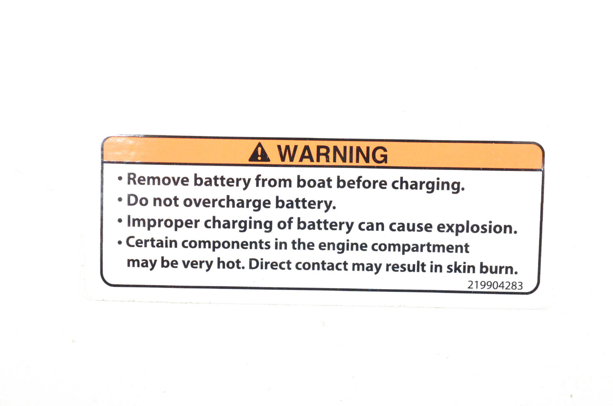Aftermarket 219904283 Battery Warning Decal NOS