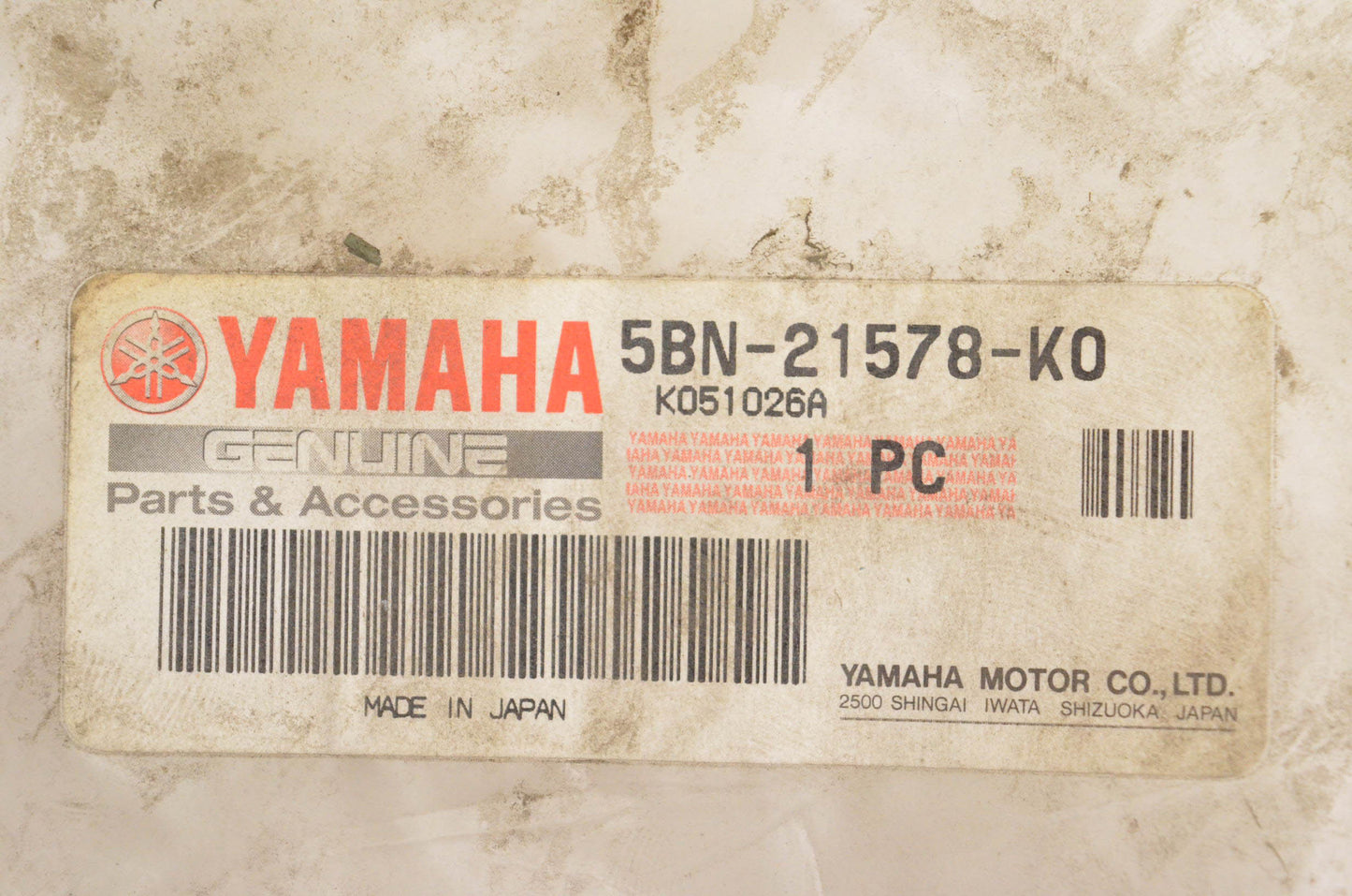 New OEM Yamaha 5BN-21578-K0-00 Emblem Decal NOS