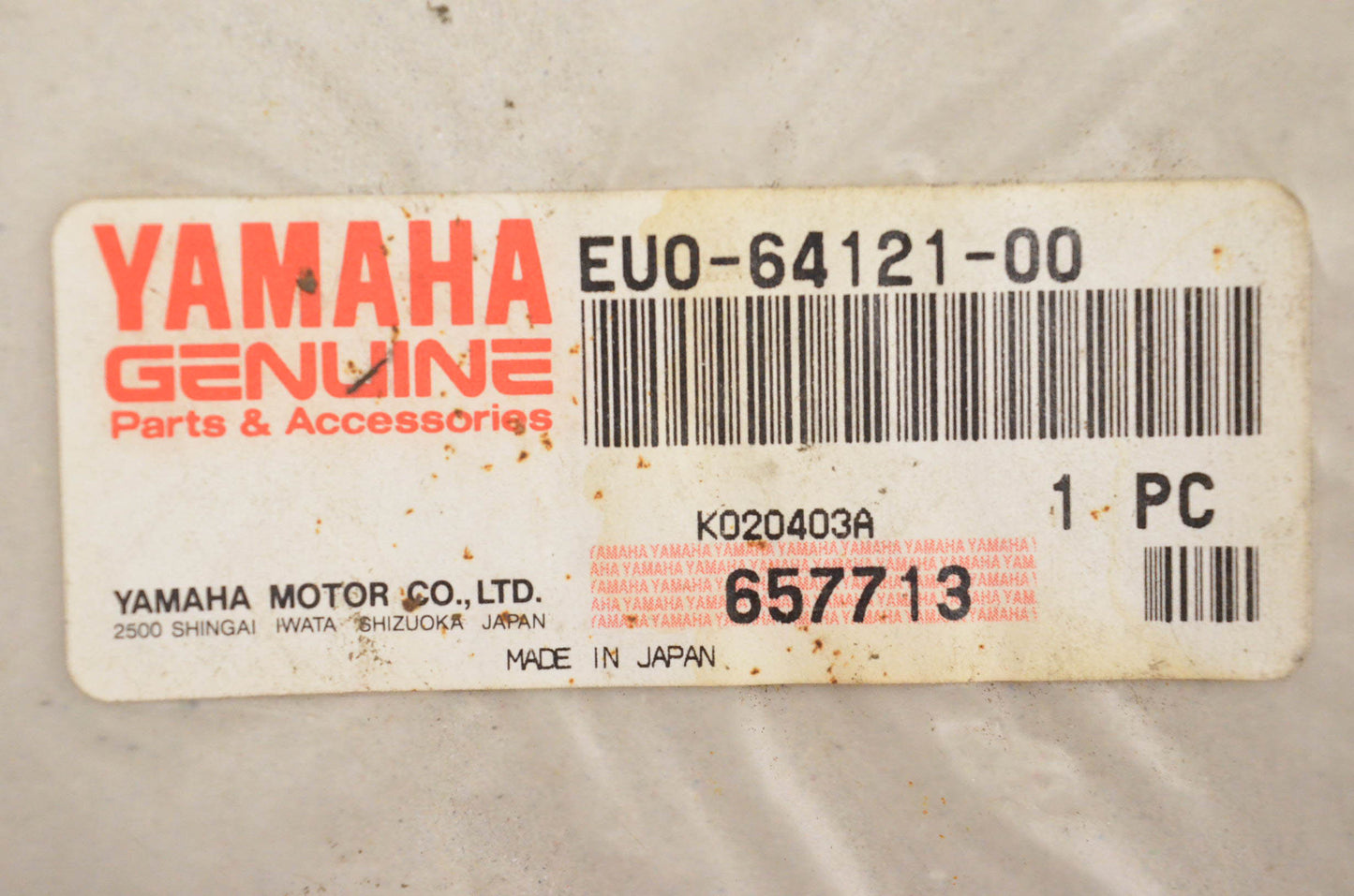 New OEM Yamaha EU0-64121-00-00 Waverunner Emblem Decal NOS