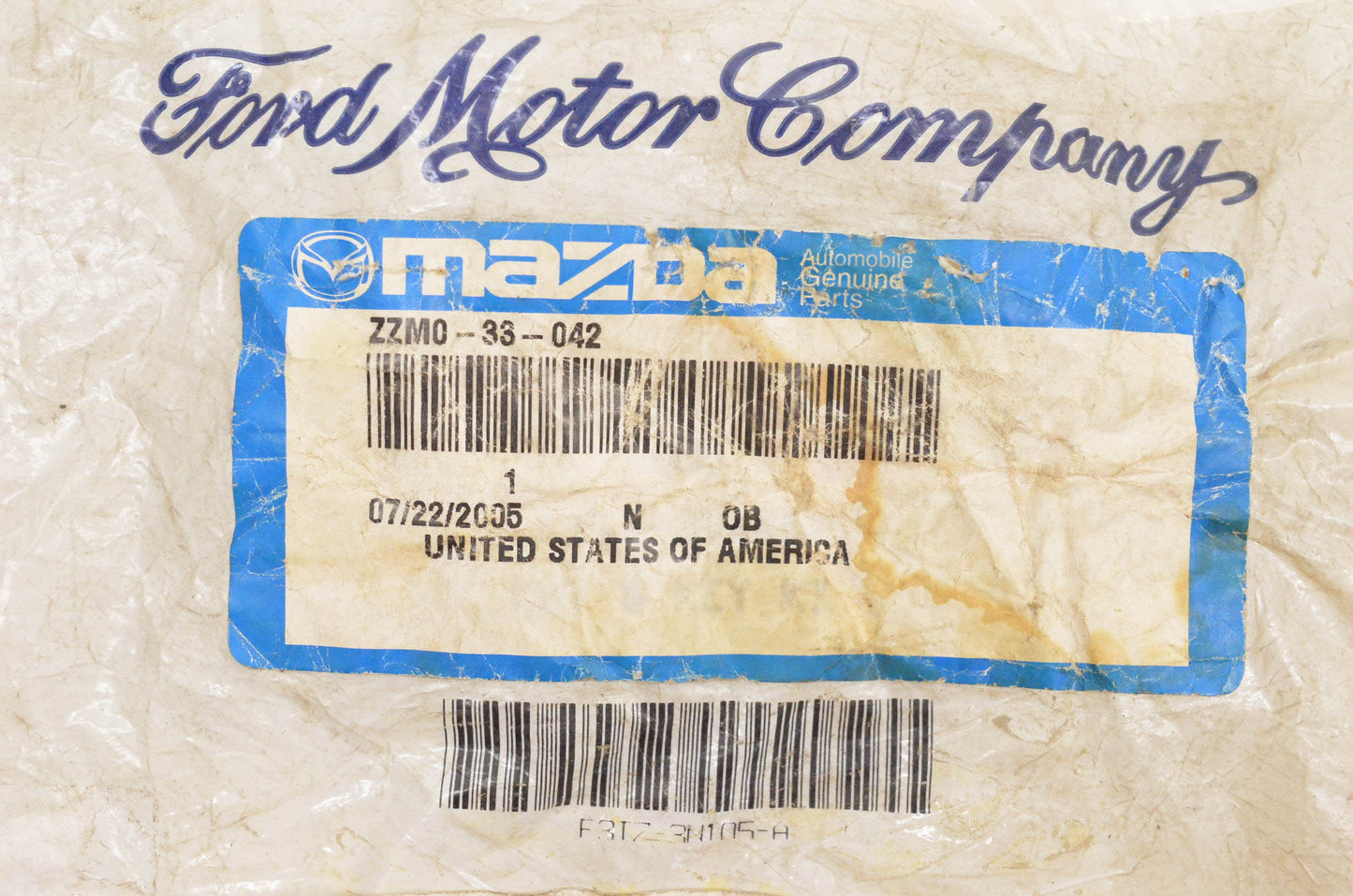 New OEM Ford ZZM0-33-042, F3TZ-3N105-A Nut NOS