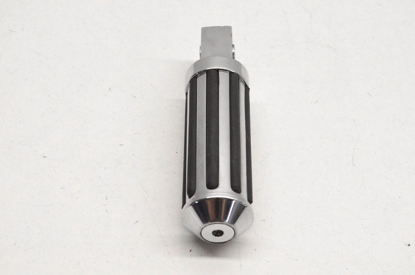 New Aftermarket Chrome Footpeg With Rubber Insert