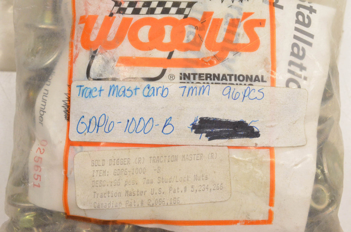 Woody's GDP6-1000-B Carbide Stud Kit NOS
