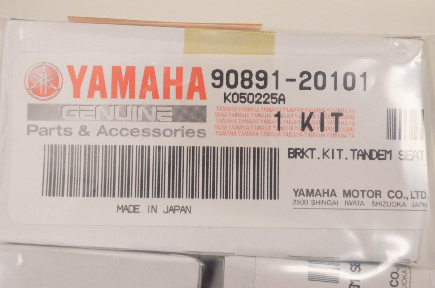 New OEM Yamaha 90891-20101-00 Tandem Bracket Kit NOS