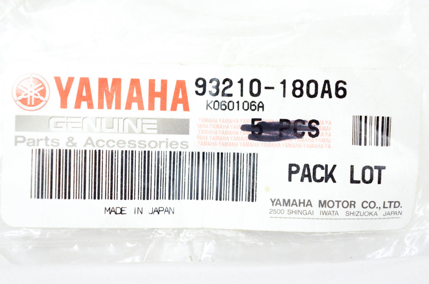 New OEM Yamaha 93210-180A6-00 O Rings Qty 2 NOS