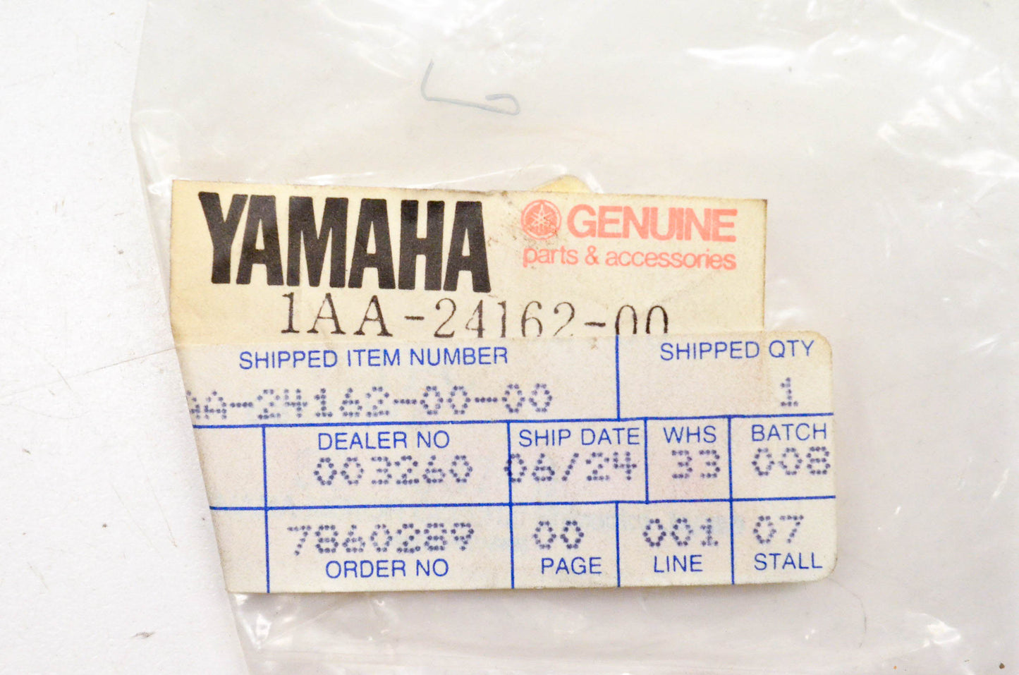 New OEM Yamaha 1AA-24162-00-00 Emblem NOS