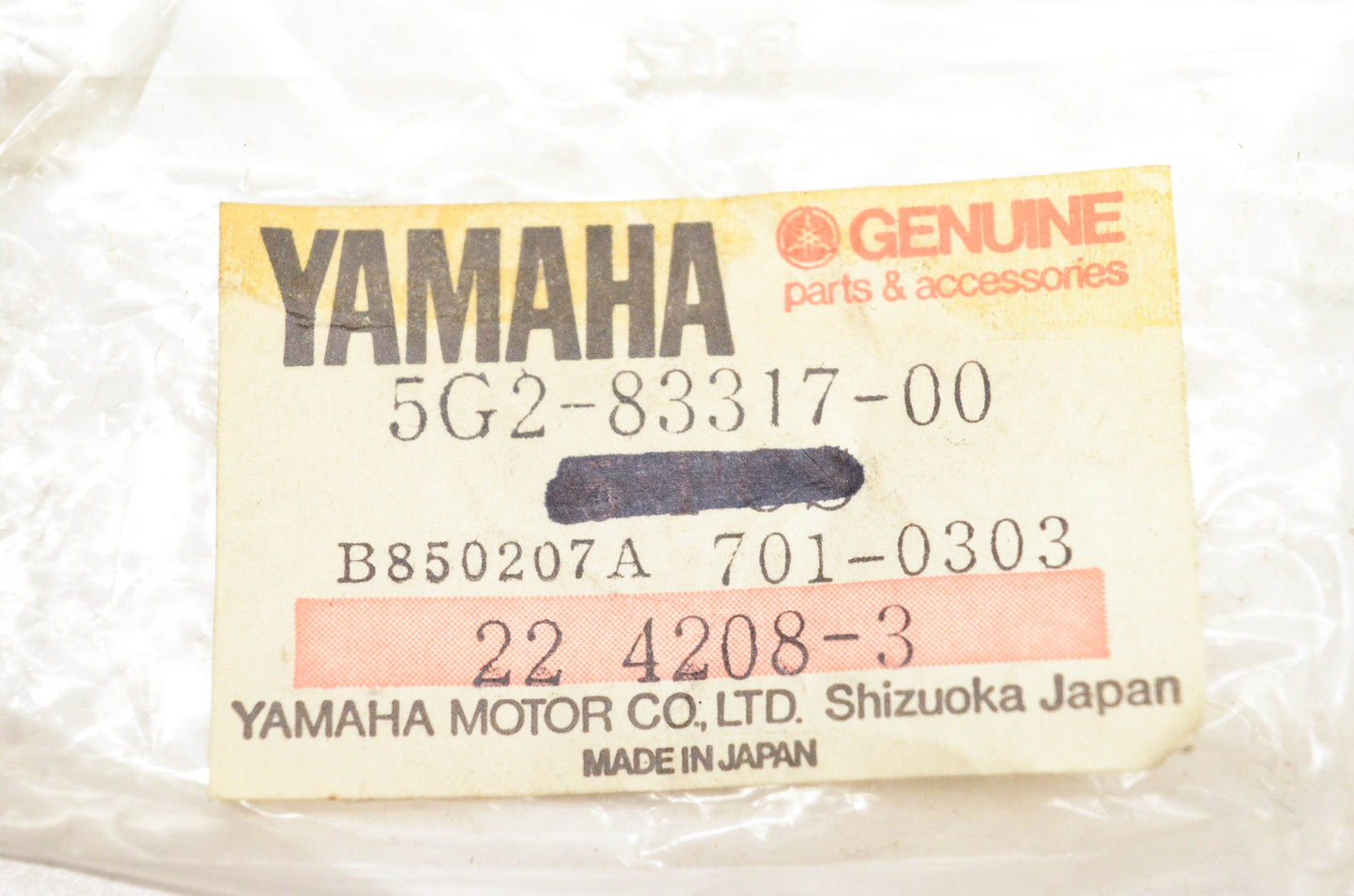 New OEM Yamaha 5G2-83317-00-00 Flasher Bolt NOS