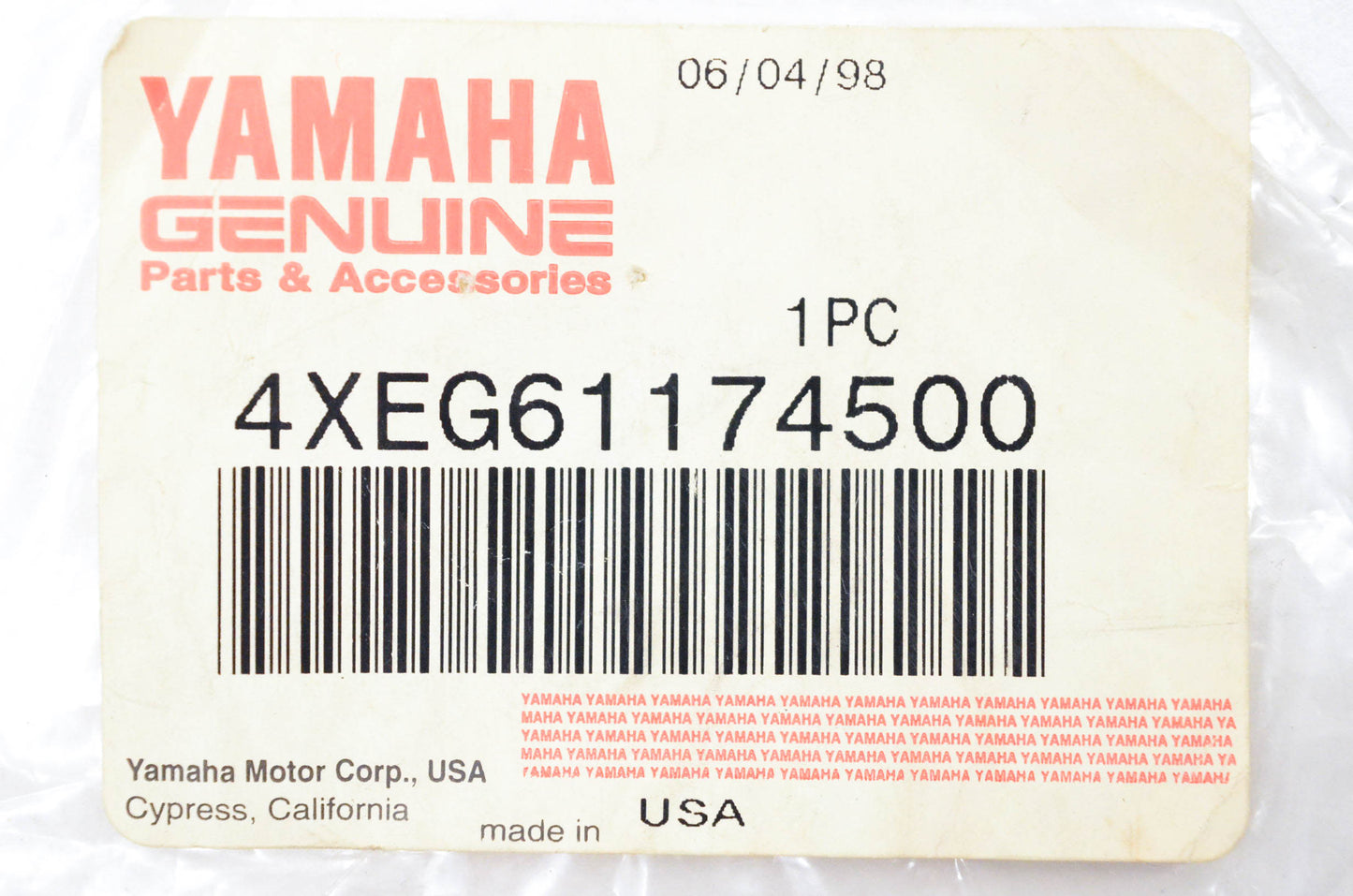 New OEM Yamaha 4XE-G6117-45-00 Ring Gear Shim NOS