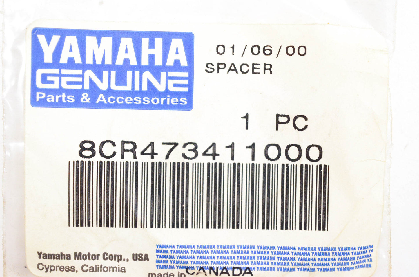 New OEM Yamaha 8CR-47341-10-00 Suspension Spacer NOS