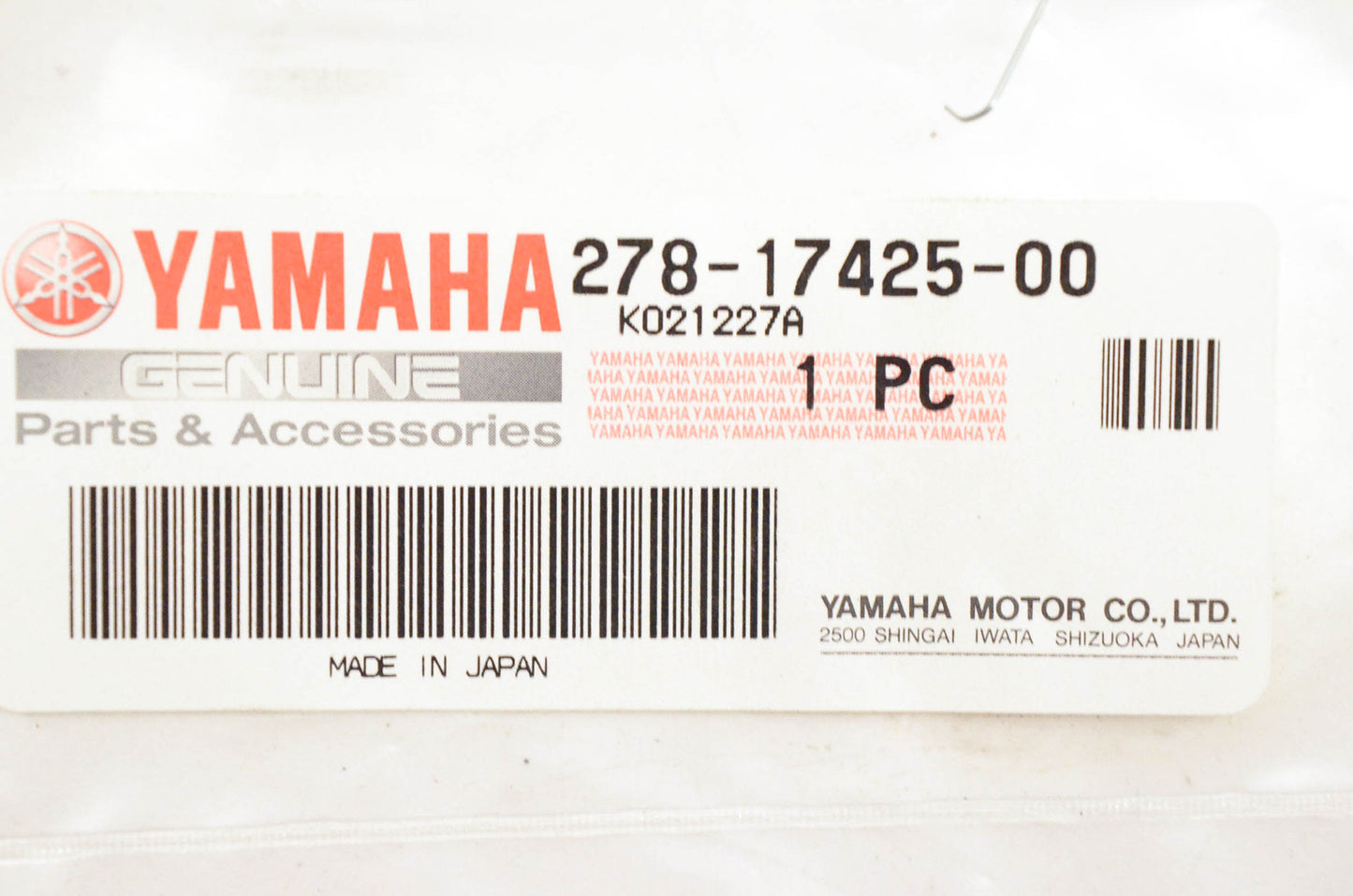 New OEM Yamaha 278-17425-00-00 Circlip NOS