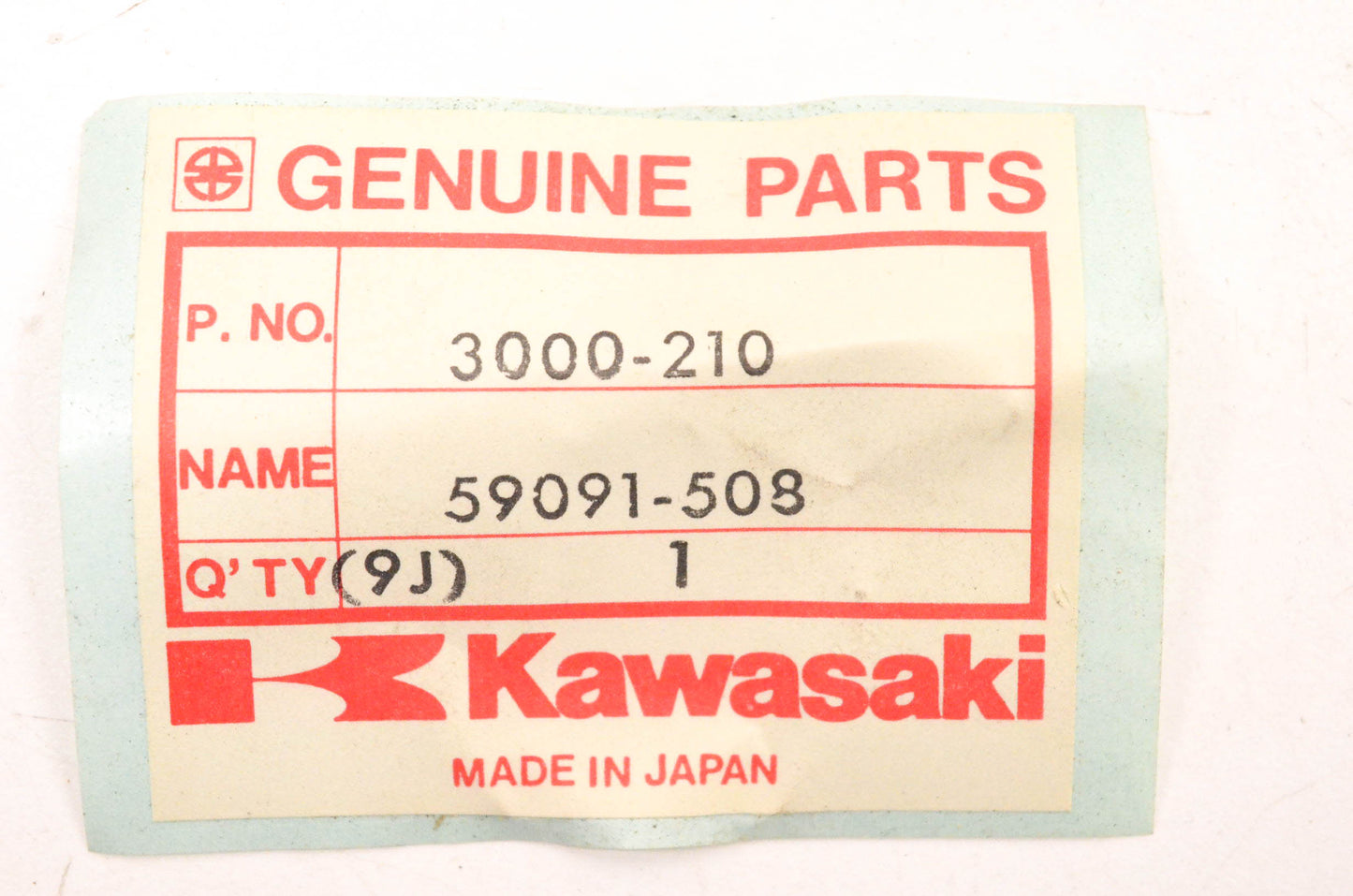 New OEM Kawasaki 3000-210, 59091-508 Recoil Pulley Cover NOS