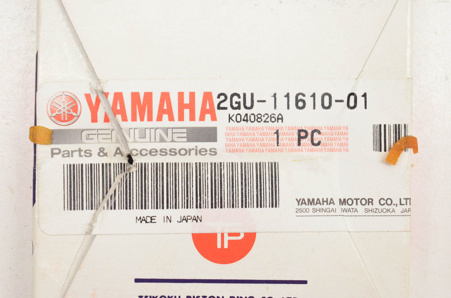 New OEM Yamaha 2GU-11610-01-00 Piston Ring Kit Std NOS
