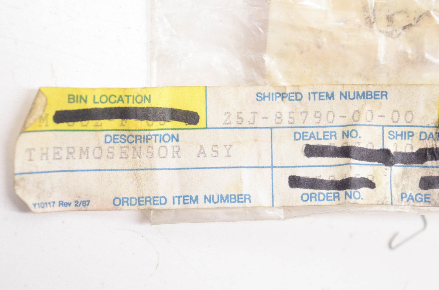 New OEM Yamaha 25J-85790-00-00 Thermo Sensor Assembly NOS