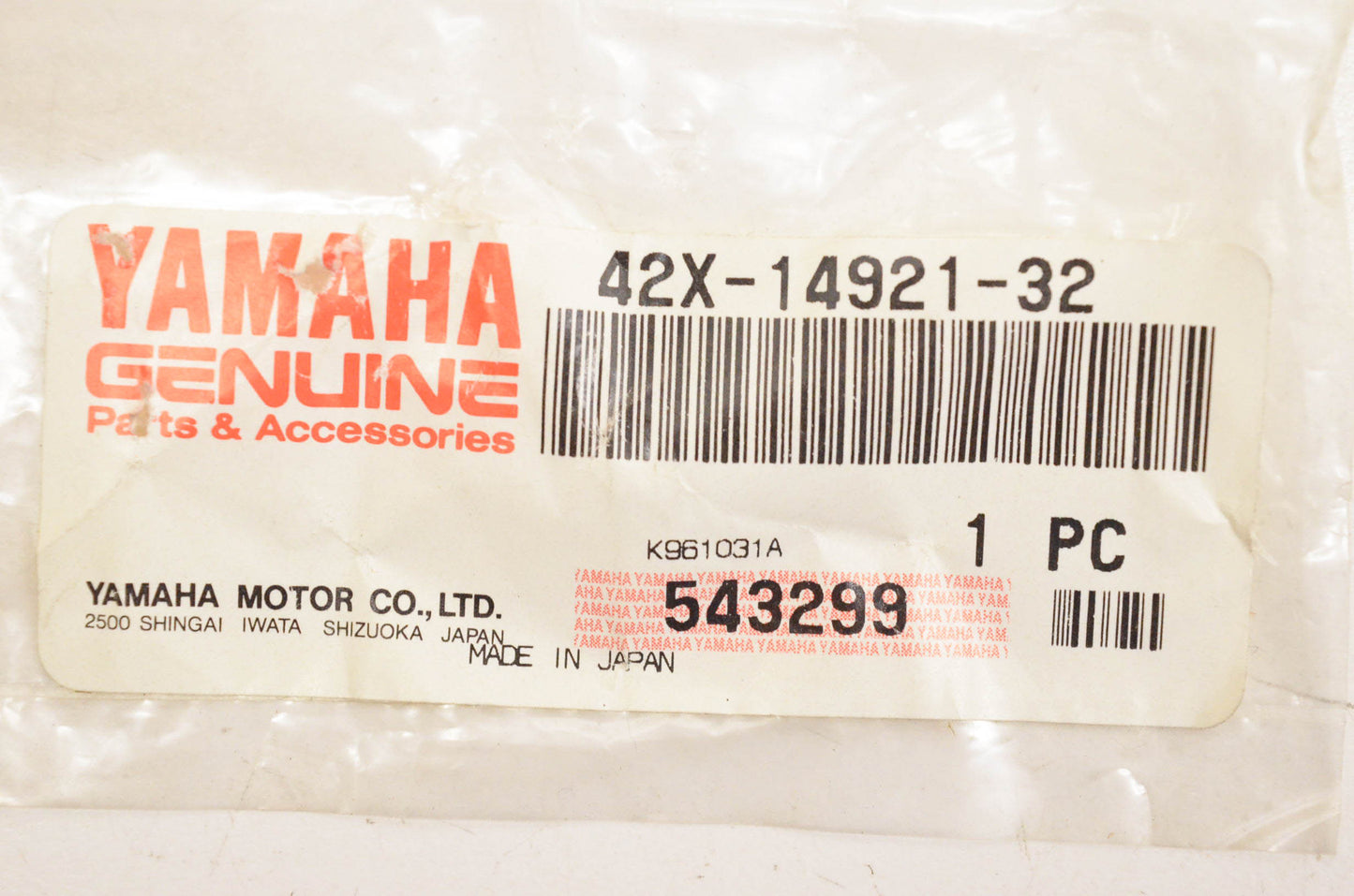 New OEM Yamaha 42X-14921-32-00 Main Nozzle NOS