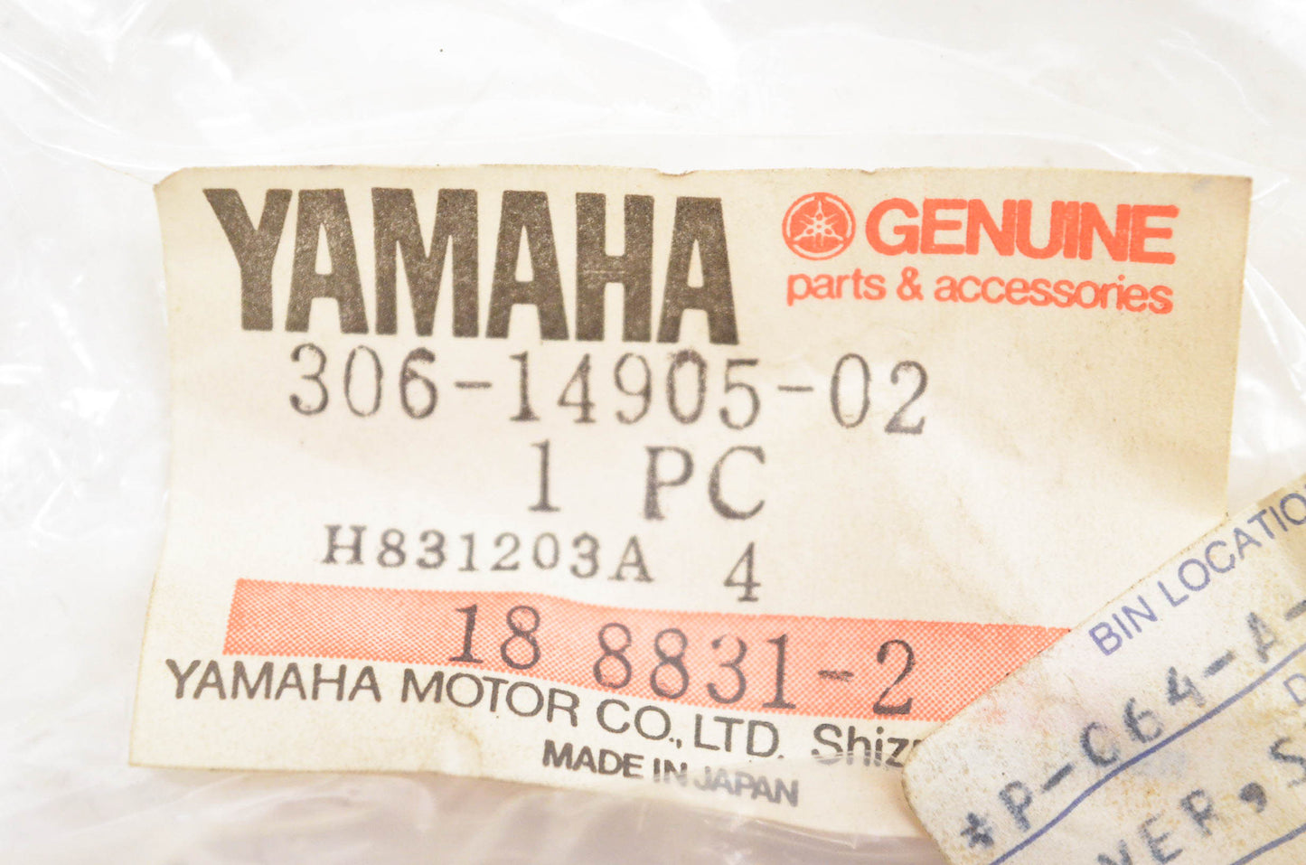 New OEM Yamaha 306-14905-02-00 Carburetor Choke Lever NOS