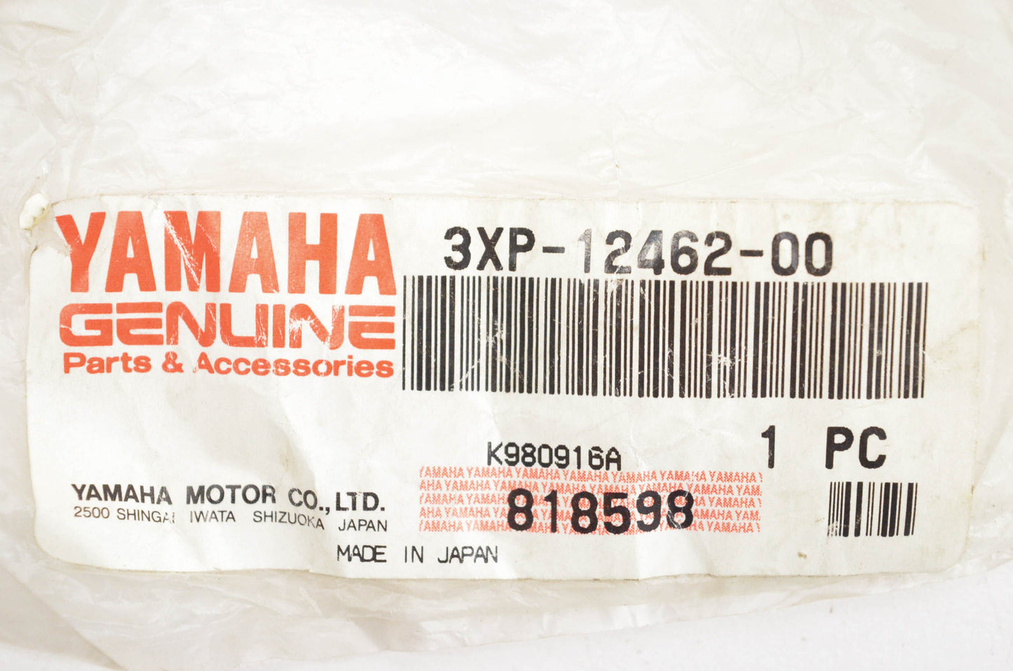 New OEM Yamaha 3XP-12462-00-00 Radiator Cap NOS