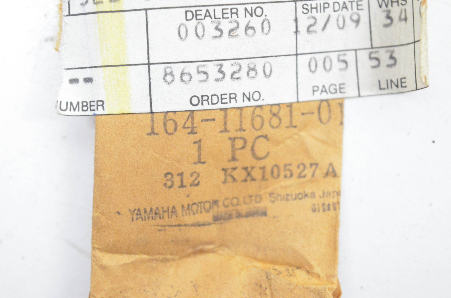 New OEM Yamaha 164-11681-01-00 Crank Pin NOS
