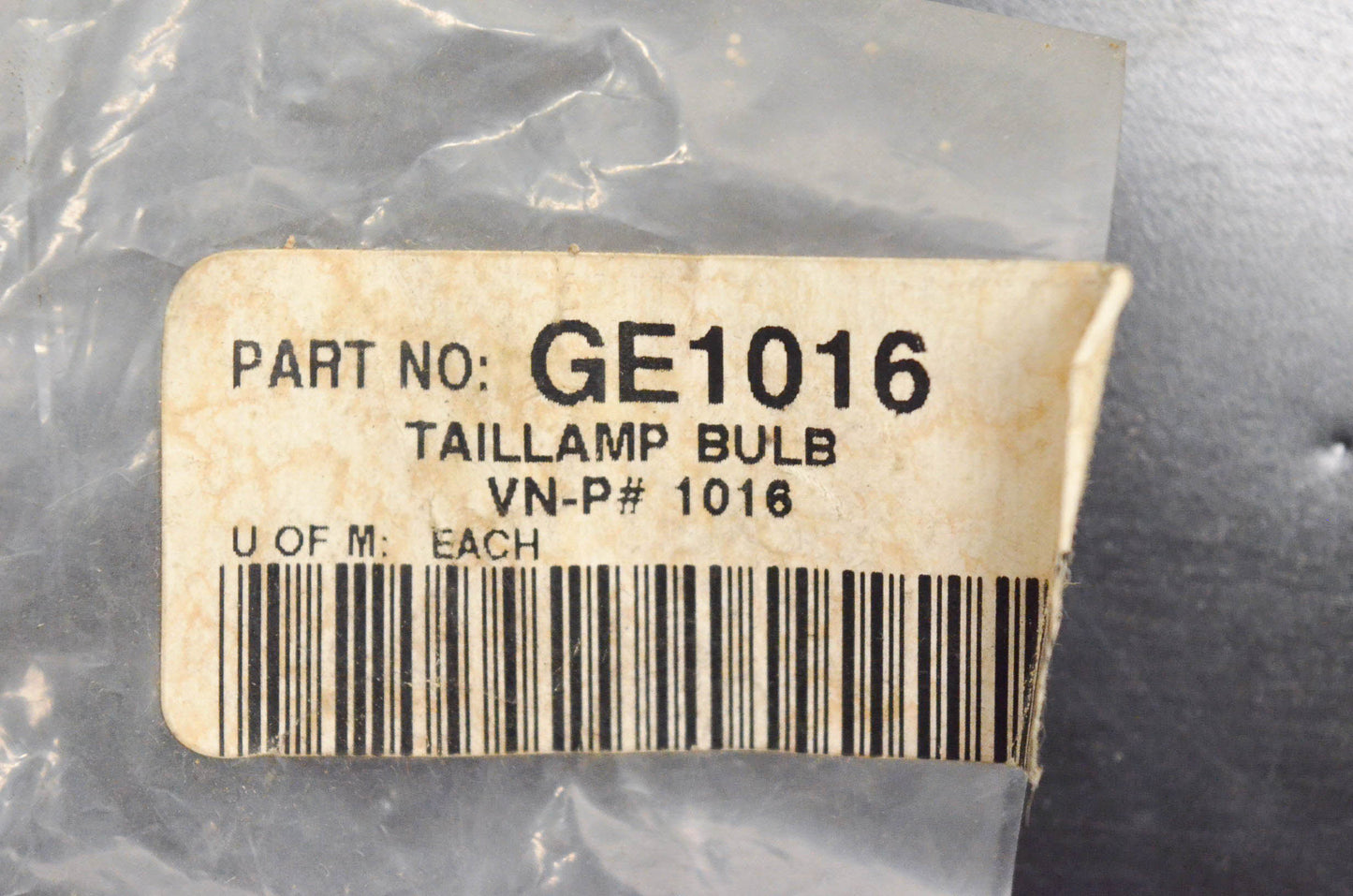 General Electric GE1016 Taillamp 6v 21CP Bulb NOS