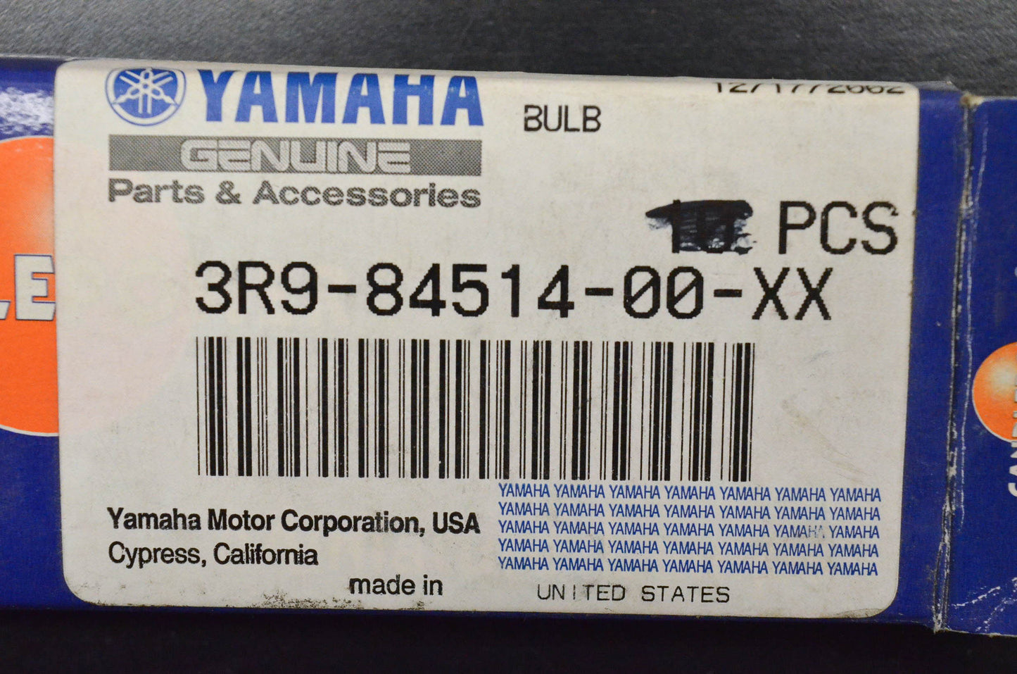 New OEM Yamaha 3R9-84514-00-XX Candlepower A6v 5w Bulbs NOS