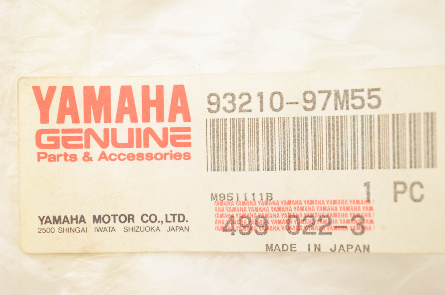 New OEM Yamaha 93210-97M55-00 O Ring NOS