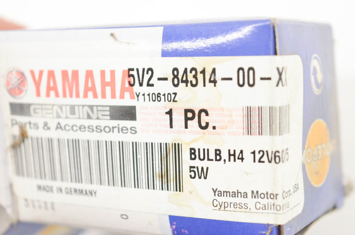 New OEM Yamaha 5V2-84314-00-XX Candlepower H4 12v 60/55w Bulb NOS