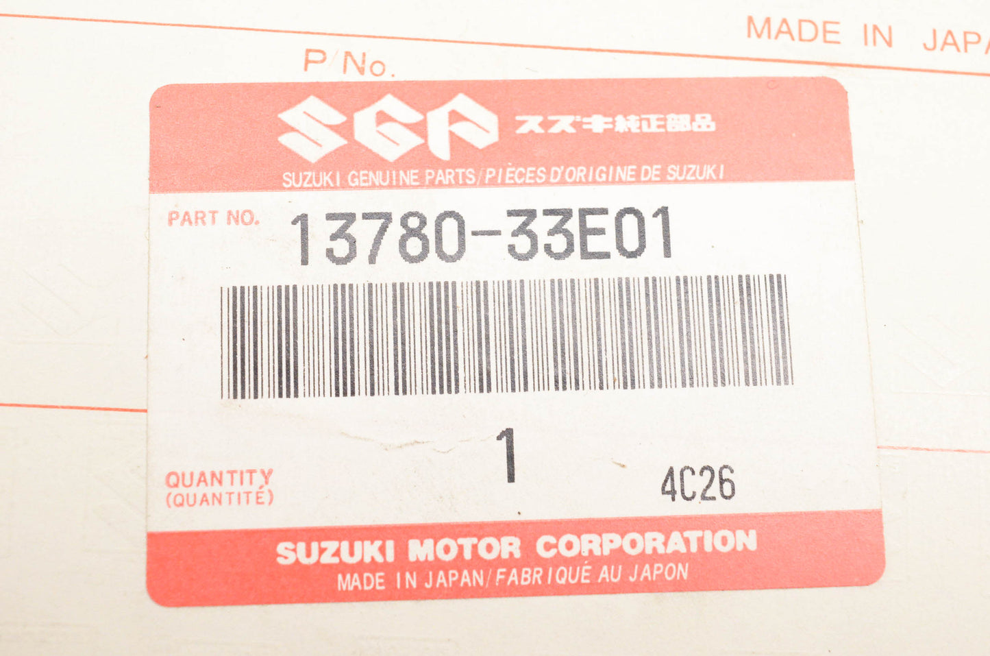 New OEM Suzuki 13780-33E01 Air Filter NOS