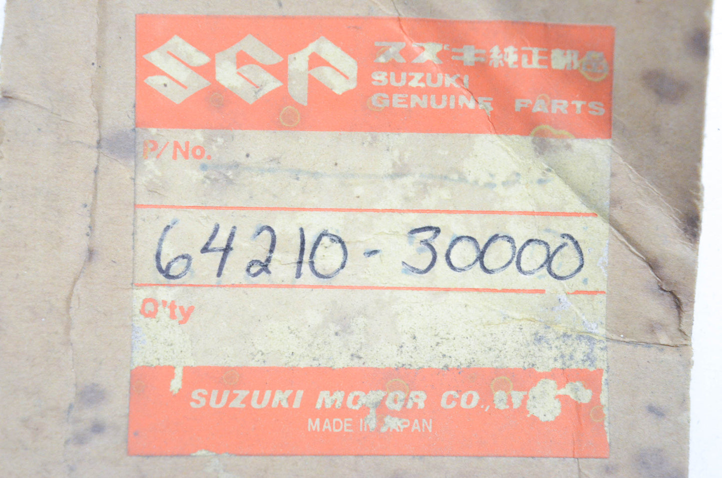 New OEM Suzuki 64210-30000 Rear Brake Plate NOS