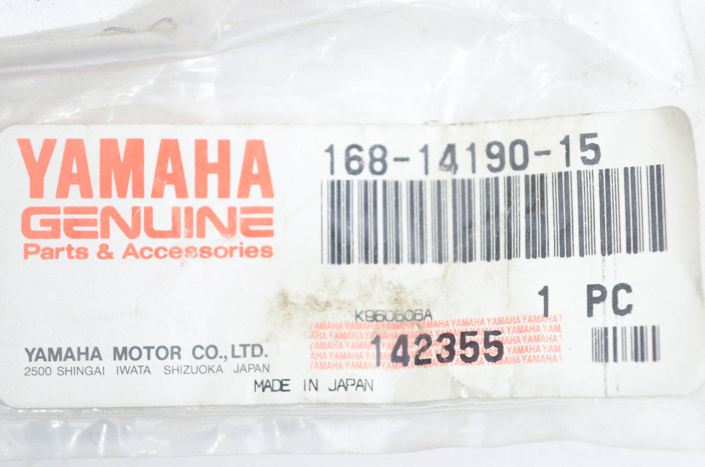 New OEM Yamaha 168-14190-15-00 Needle Valve Assembly NOS
