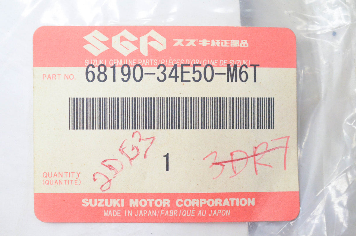 New OEM Suzuki 68190-34E50-M6T Fairing Decal NOS