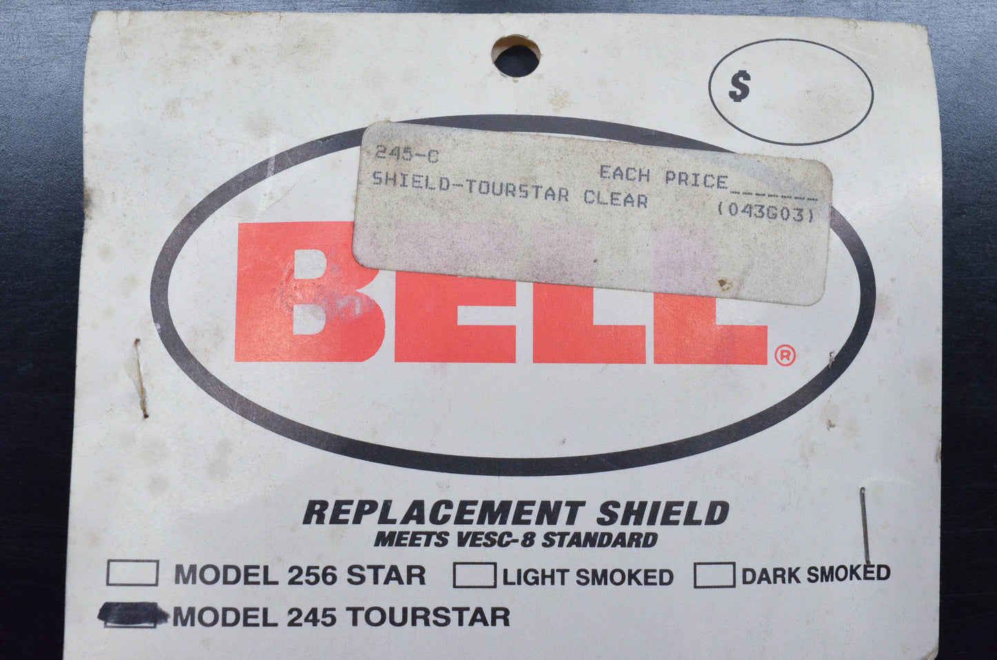 Bell 245-C Replacement Shield Visor NOS