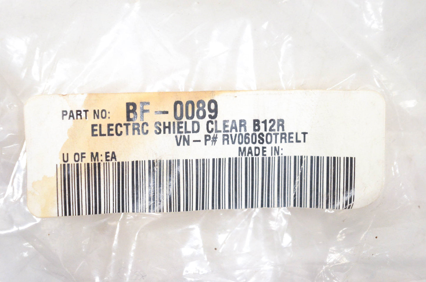 Bieffe BF0089, RV060SOTRELT Electric Visor NOS