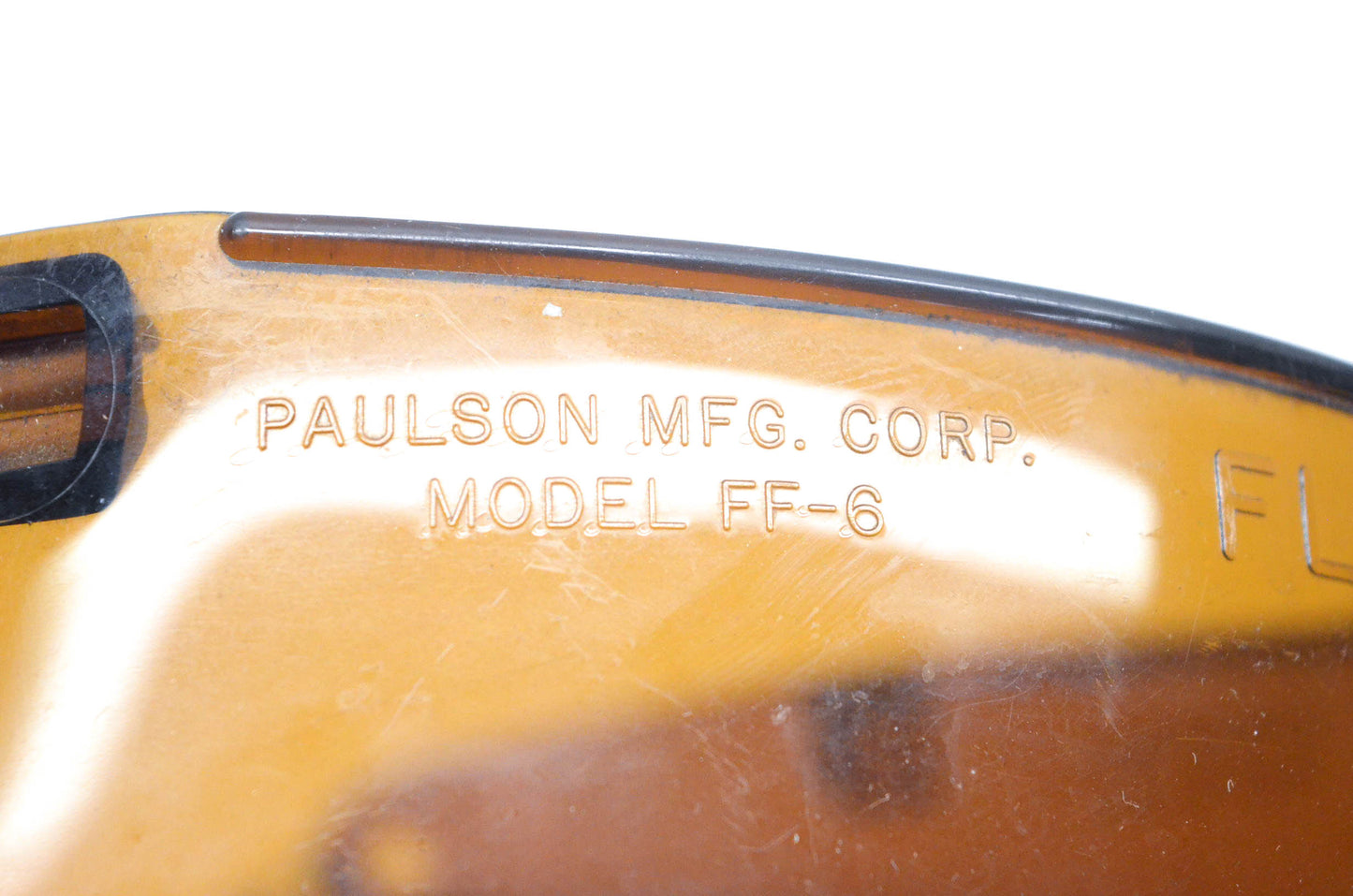 Paulson FF-6 Amber Flip Face Shield NOS