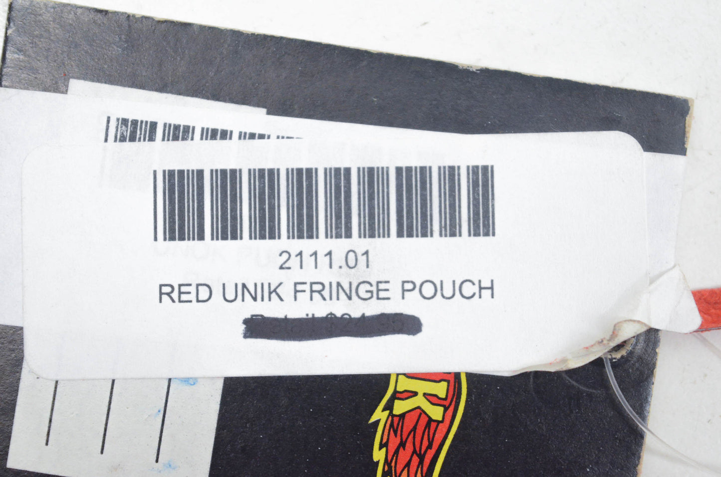 Unik 2111.01 Red Fringe Pouch NOS
