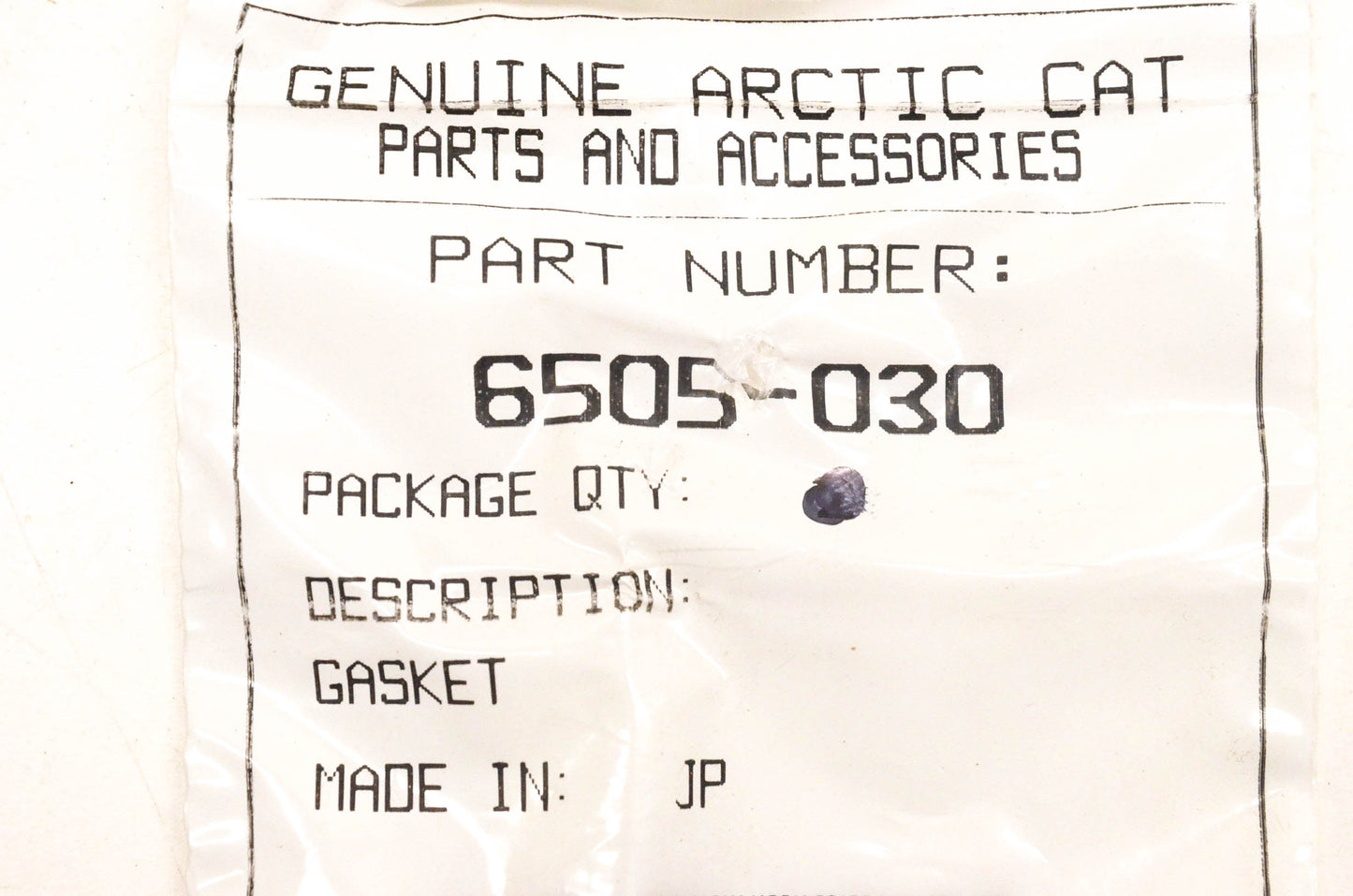 New OEM Arctic Cat 6505-030 Gasket NOS