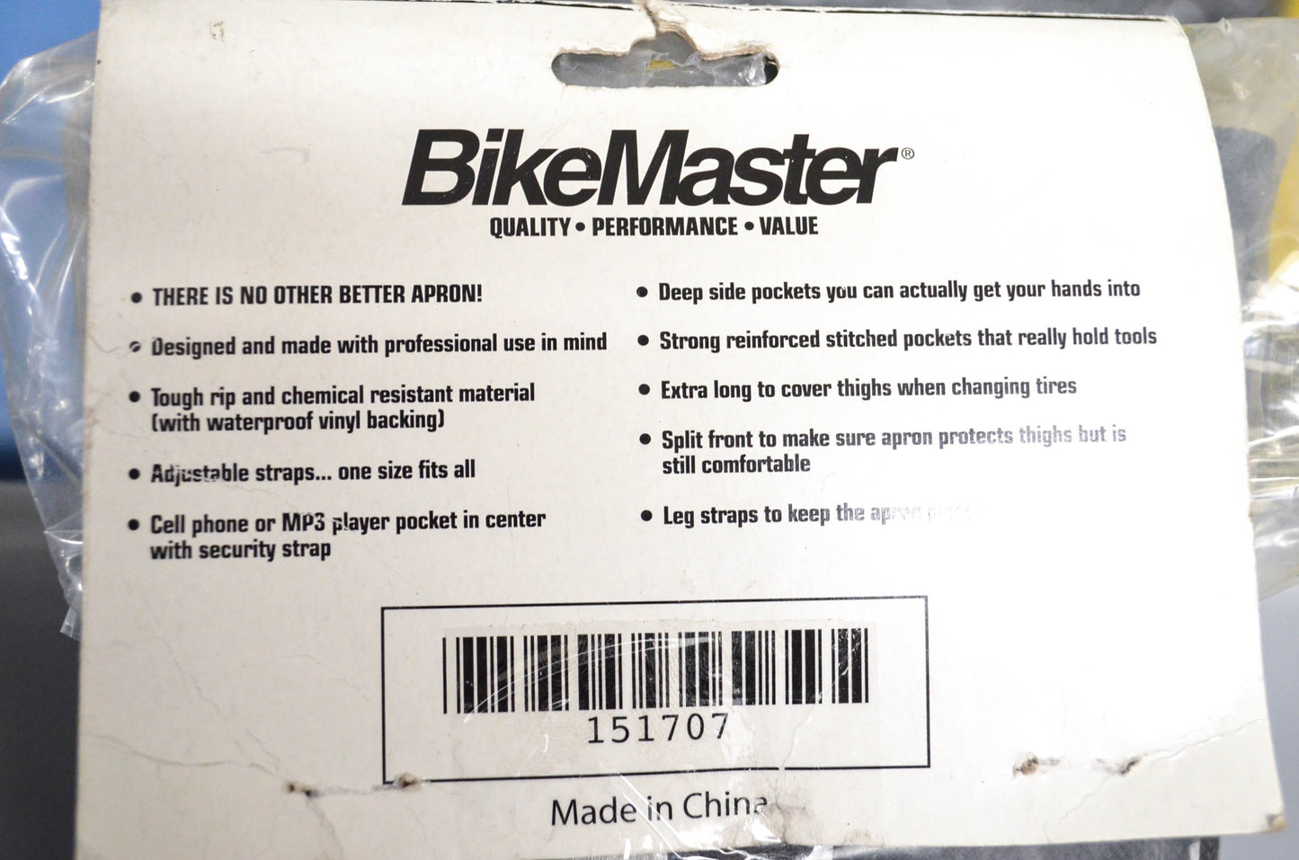 Bike Master 151707 Technician's Apron NOS