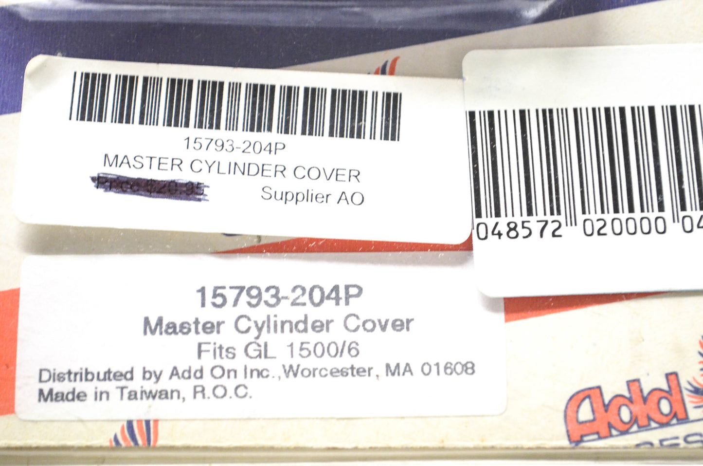 AddOn Accessories 15793-204P Master Cylinder Cover Kit for GL 1500/6 NOS