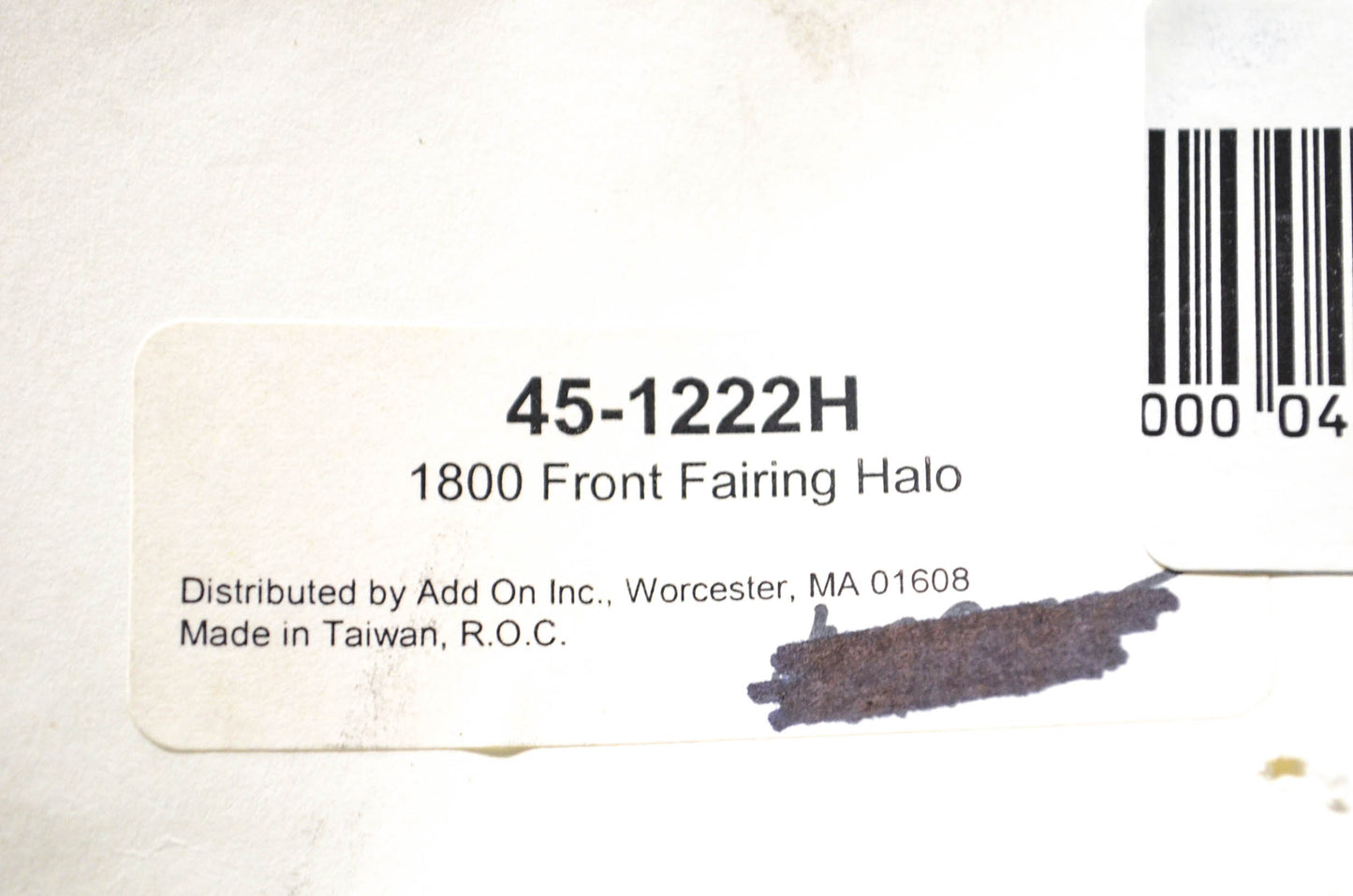 AddOn Accessories 45-1222H Front Fairing Halo NOS