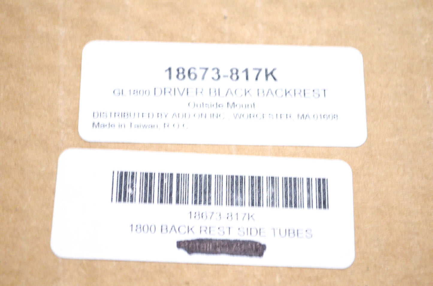 AddOn Accessories 18673-817K Backrest Kit GL1800 NOS