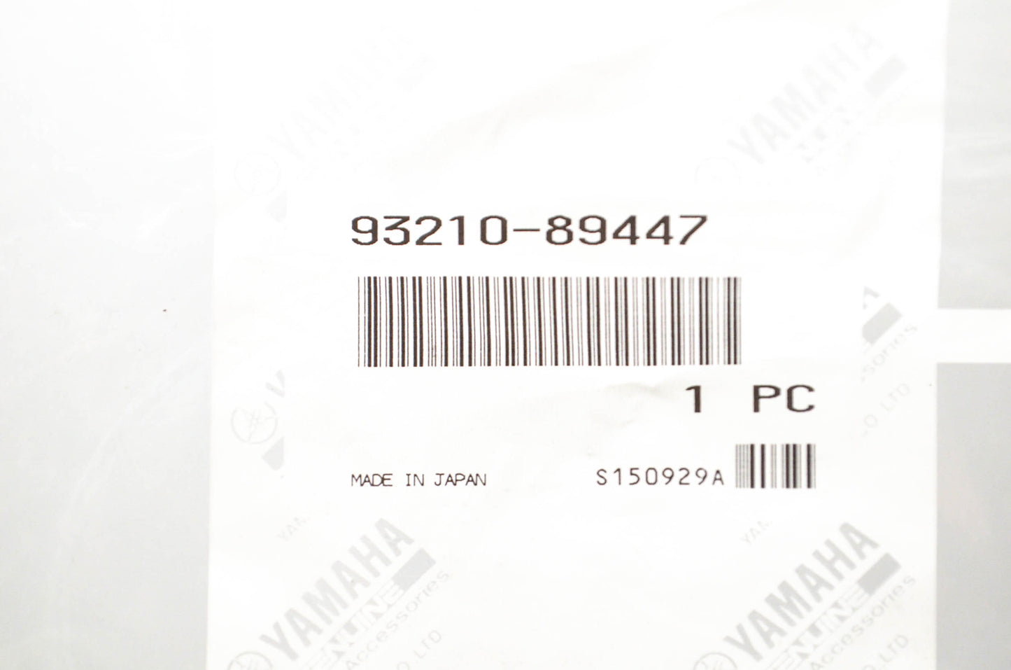 New OEM Yamaha 93210-89447-00 O-Ring NOS