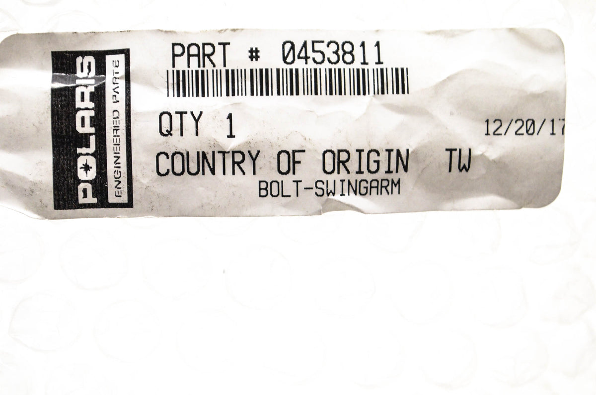 New OEM Polaris 453811 Swingarm Bolt NOS
