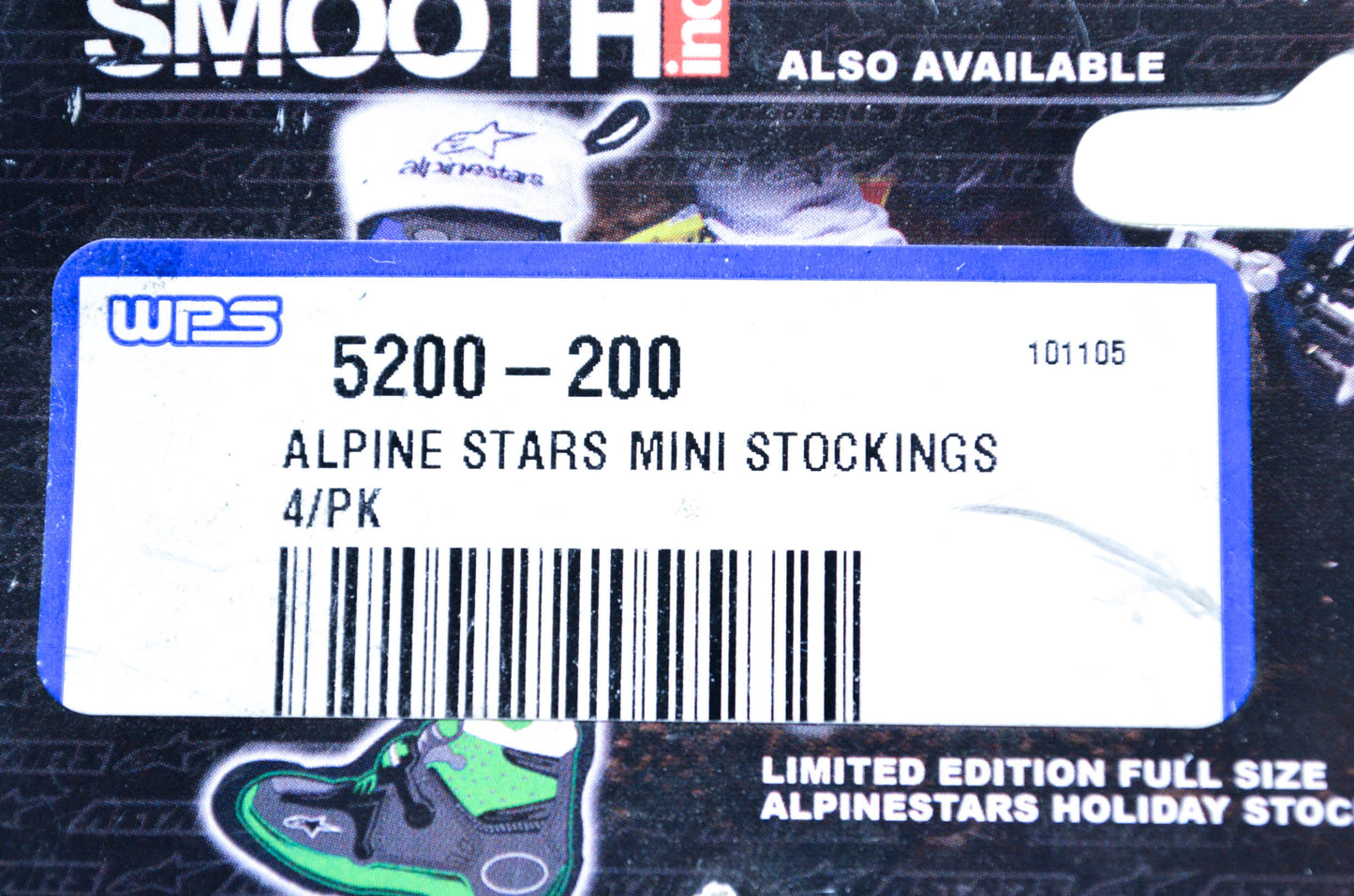 Alpine Stars 5200-200 Mini Stocking Ornaments 4pk NOS